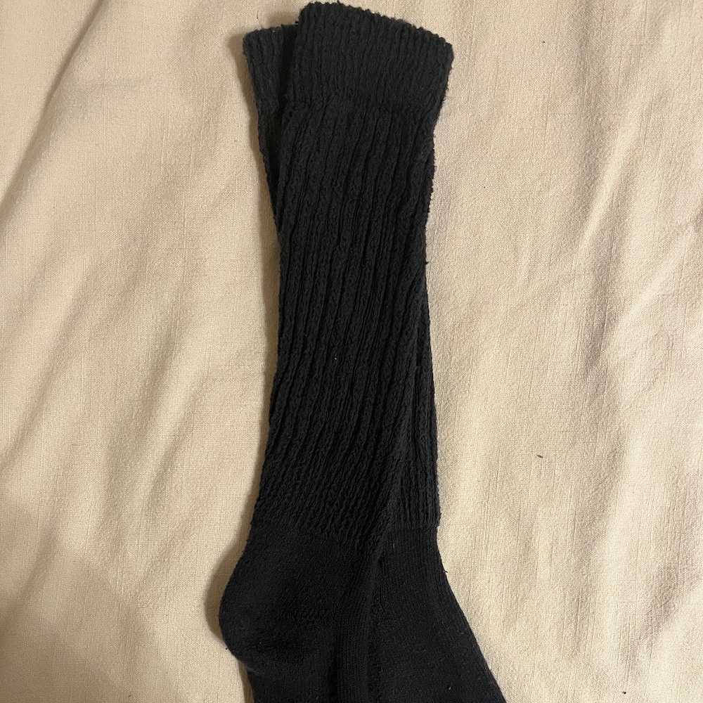 Threddies Black Cotton Slouch Socks (pack of 6)